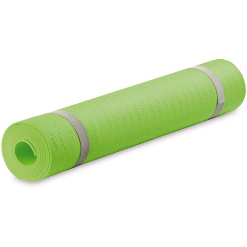 Fitness yogamat met draagtas licht groen