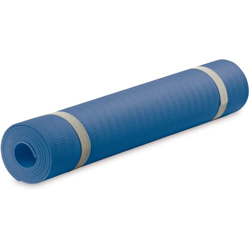 Fitness yogamat met draagtas donker blauw