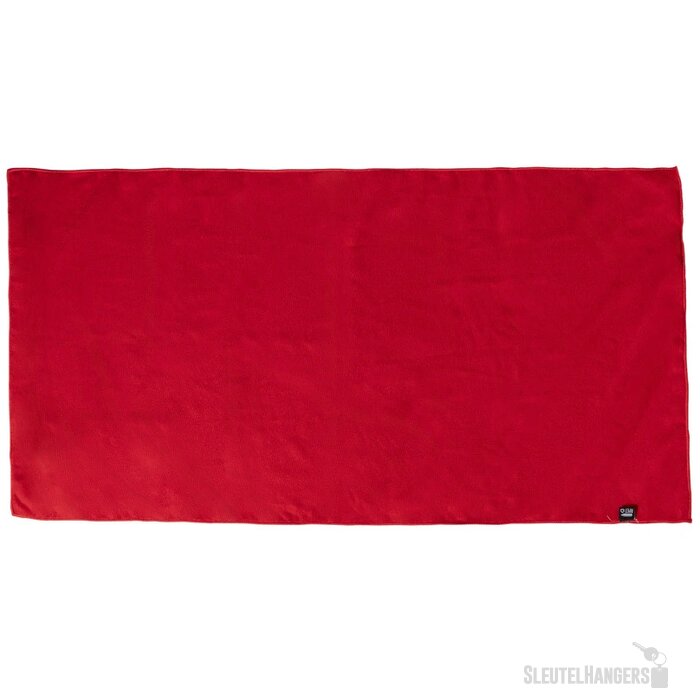 RPET sporthanddoek in draagtasje Rood