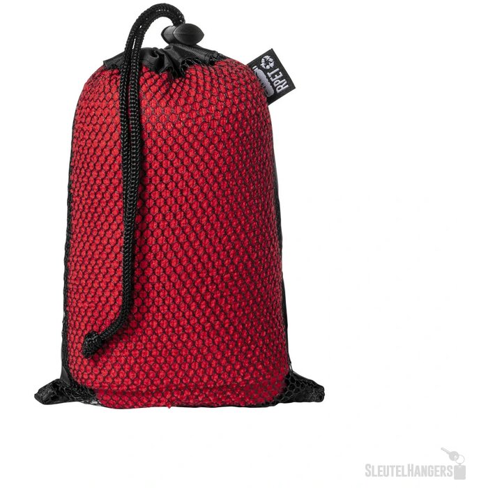 RPET sporthanddoek in draagtasje Rood