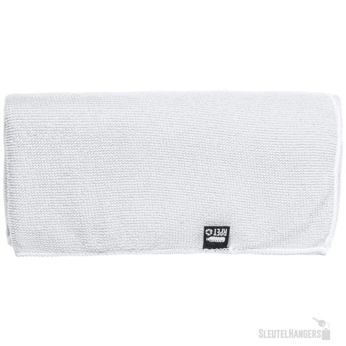 RPET sporthanddoek in draagtasje Wit