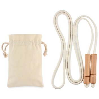 Katoenen springtouw Jump beige