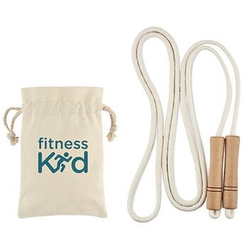 Katoenen springtouw Jump beige