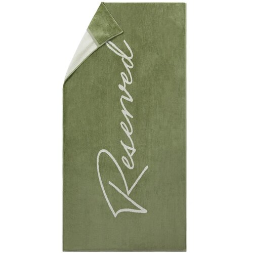Vinga Lounge stoel handdoek groen, wit