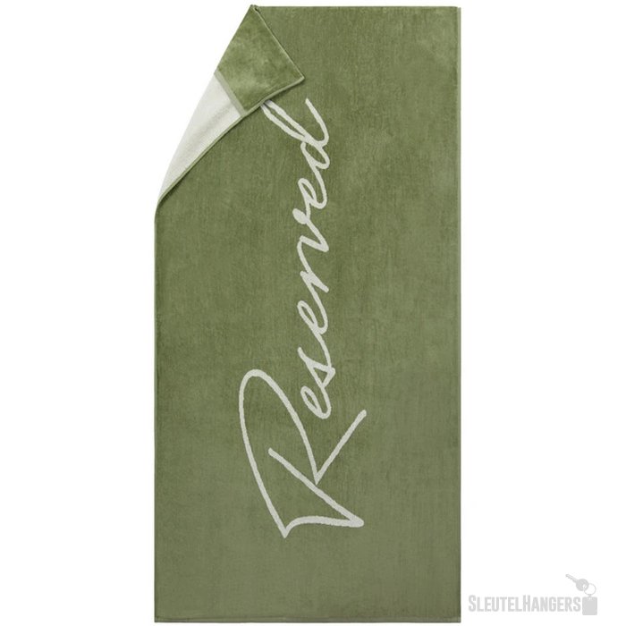 Vinga Lounge stoel handdoek groen, wit