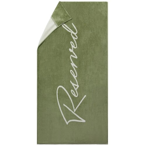 Vinga Lounge stoel handdoek groen, wit