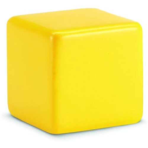 Stressbal vierkant Geel