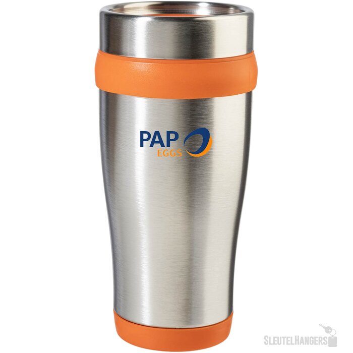 Goedkope thermosbeker (450 ml) Oranje