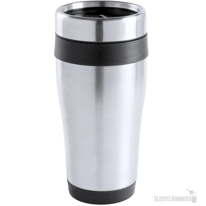 Goedkope thermosbeker (450 ml) Zwart