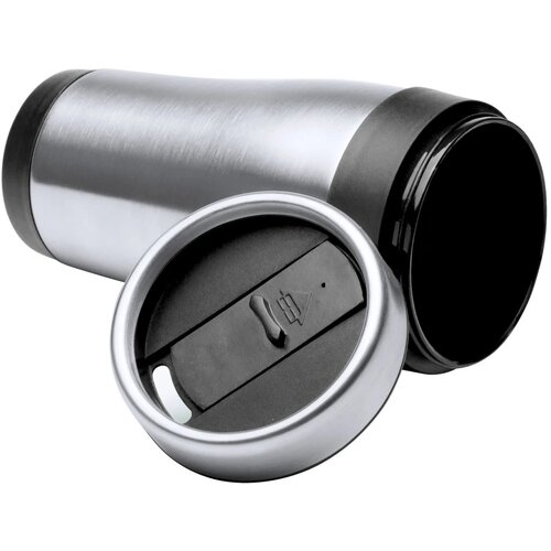 Goedkope thermosbeker (450 ml) Zwart 450 ml