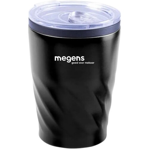 Enkelwandige thermosbeker (350 ml) Zwart 350 ml