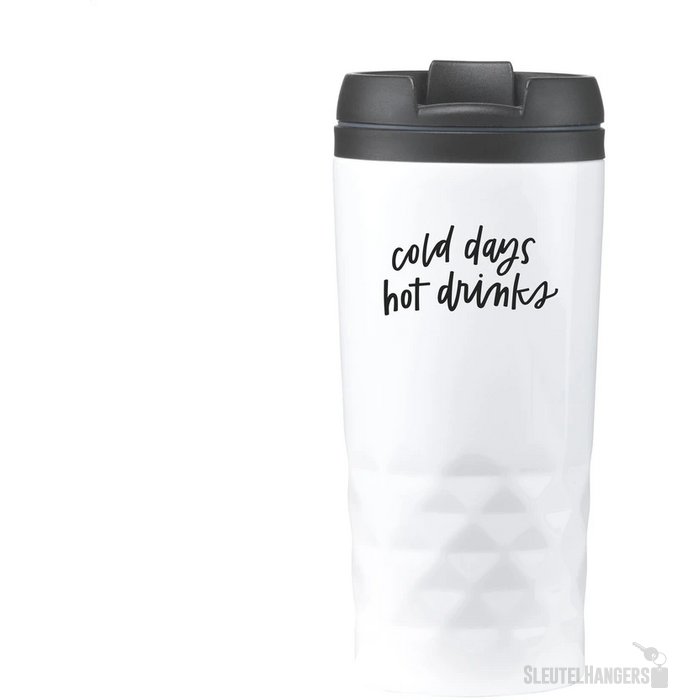 Graphic Thermosbeker (300 ml) Wit