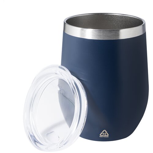 Gerecyclede RVS thermosbeker (350 ml) Blauw