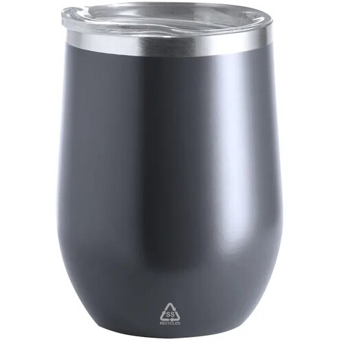 Gerecyclede RVS thermosbeker (350 ml) Donkergrijs