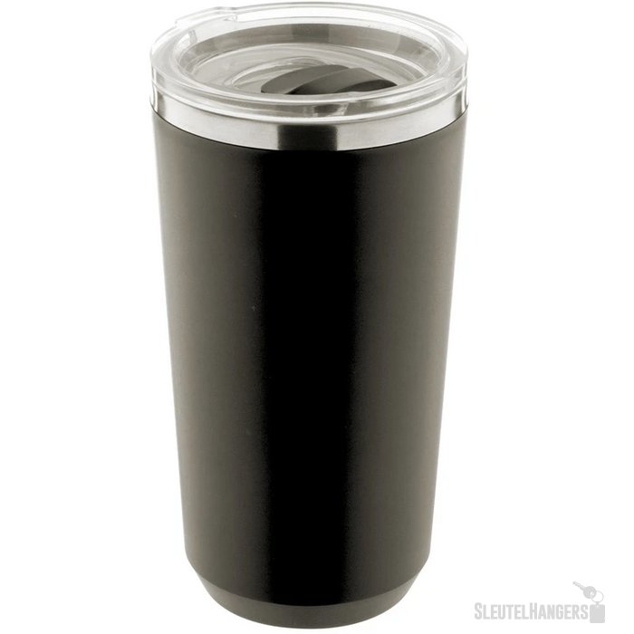 RVS thermosbeker (500 ml) Zwart