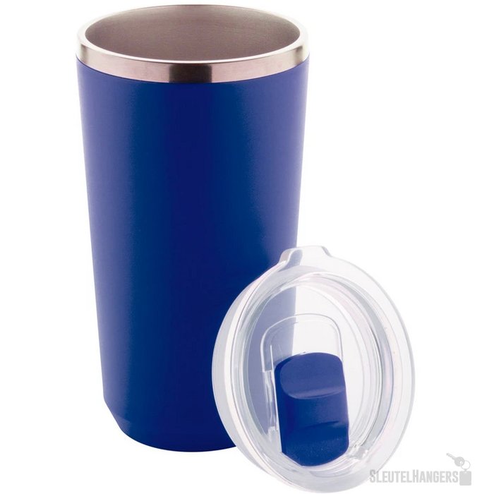 RVS thermosbeker (500 ml) Blauw