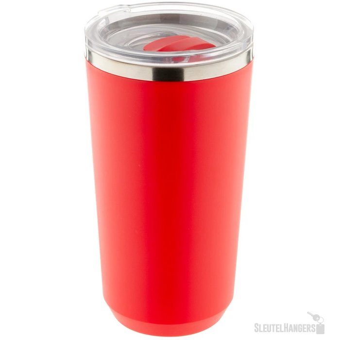RVS thermosbeker (500 ml) Rood
