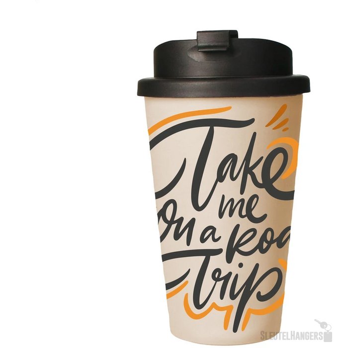 Eco Coffee Mug Premium Deluxe 350 Ml Thermosbeker Beige