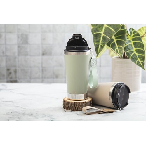 Gerecyclede RVS thermosbeker (430 ml) Groen