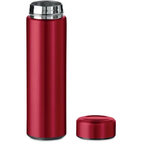RVS thermosfles met theezeef (425 ml) Rood 425 ml
