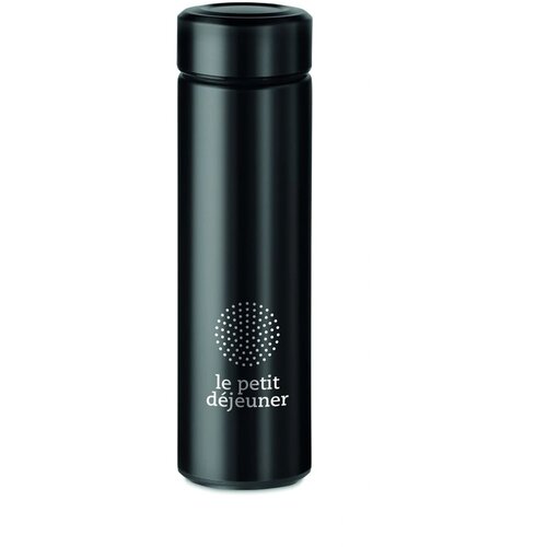 RVS thermosfles met theezeef (425 ml) Zwart 425 ml