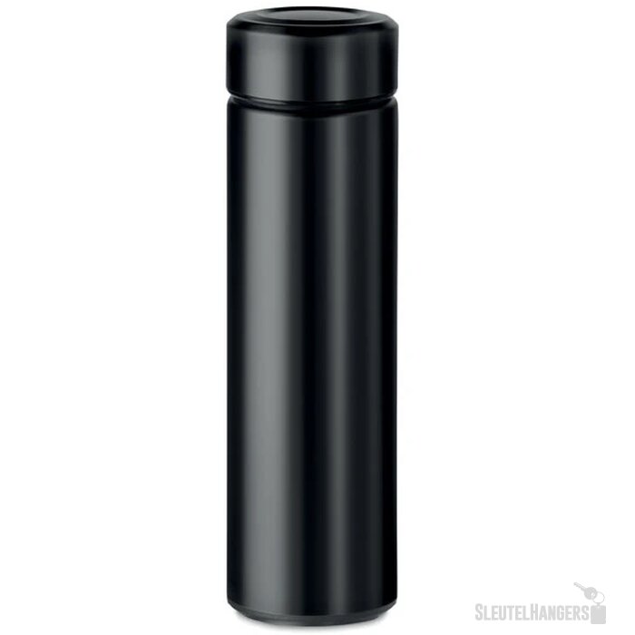 RVS thermosfles met theezeef (425 ml) Zwart