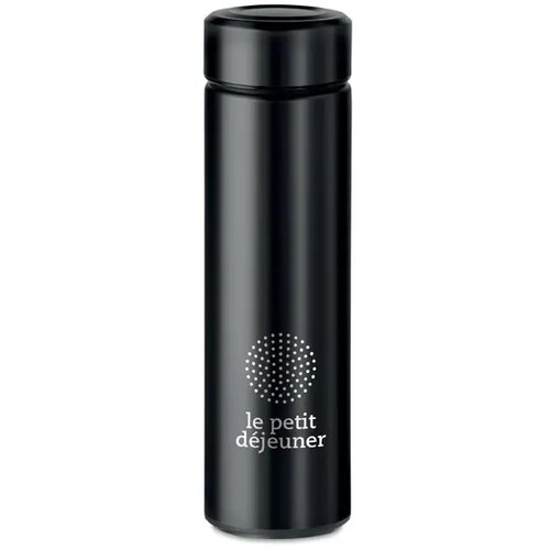 RVS thermosfles met theezeef (425 ml) Zwart 425 ml
