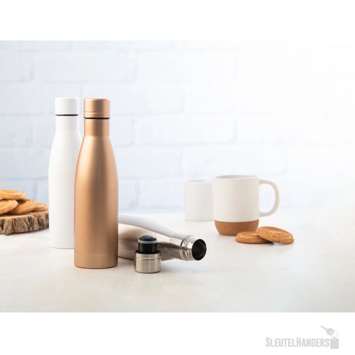 Koper geïsoleerde thermosfles (500 ml) Goud