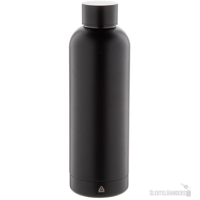 Gerecyclede RVS thermosfles (500 ml) Zwart