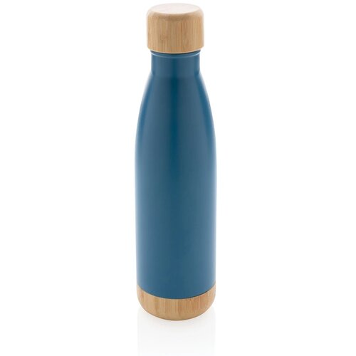 Thermosfles met bamboe deksel en bodem (520 ml) Blauw 520 ml