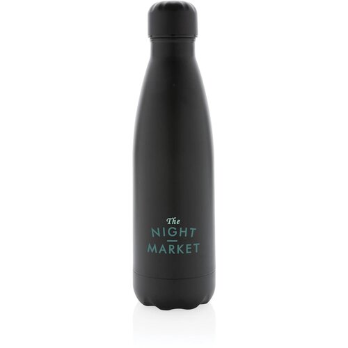 Unikleur vacuüm geïsoleerde roestvrijstalen fles 500 ml zwart 500 ml