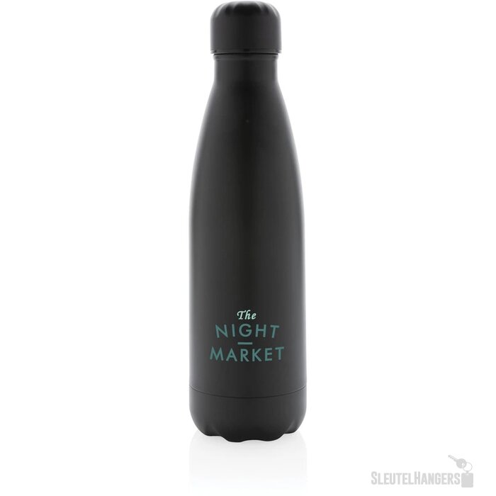 Unikleur vacuüm geïsoleerde roestvrijstalen fles 500 ml zwart