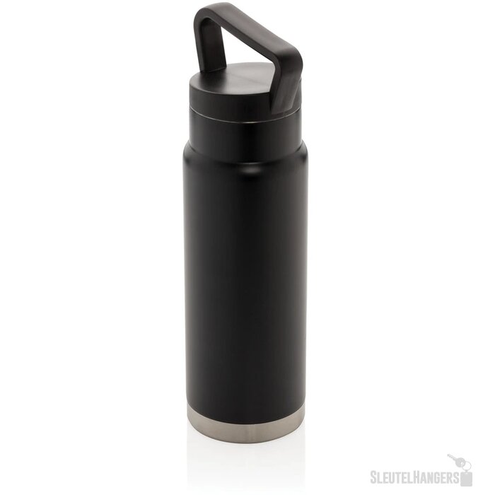 On-the-go thermosfles met handvat (650 ml) Zwart