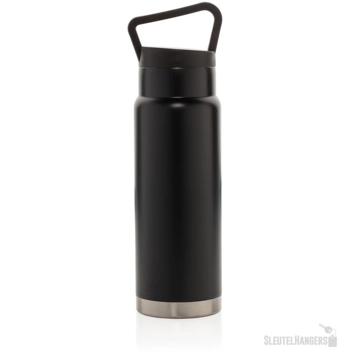 On-the-go thermosfles met handvat (650 ml) Zwart