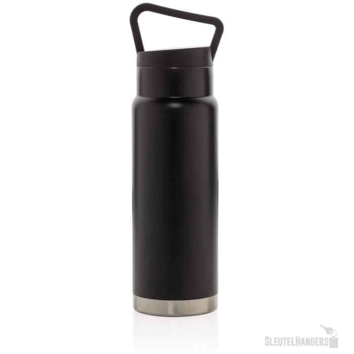 On-the-go thermosfles met handvat (650 ml) Zwart