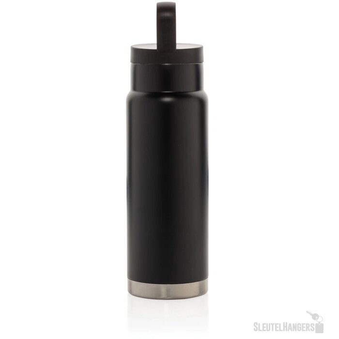 On-the-go thermosfles met handvat (650 ml) Zwart