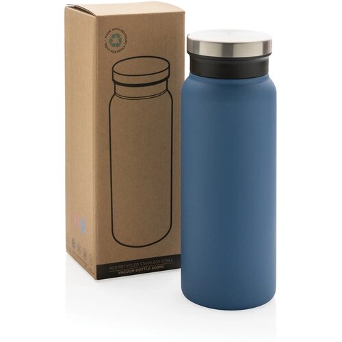 RCS gerecycled RVS vacuümfles (600 ml) Blauw 600 ml