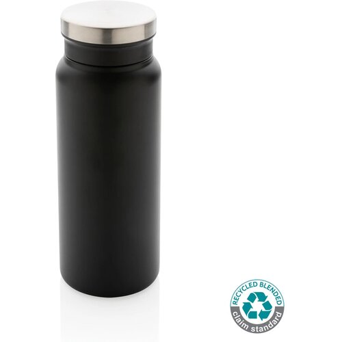 RCS gerecycled RVS vacuümfles (600 ml) Zwart 600 ml
