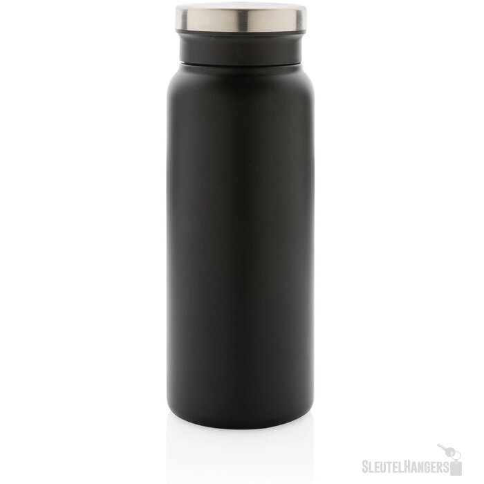 RCS gerecycled RVS vacuümfles (600 ml) Zwart