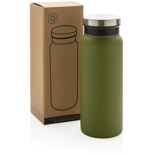 RCS gerecycled RVS vacuümfles (600 ml) Groen 600 ml