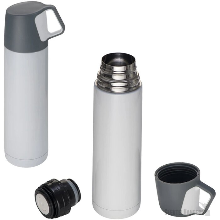Thermosfles van RVS 500ml Querfurt wit