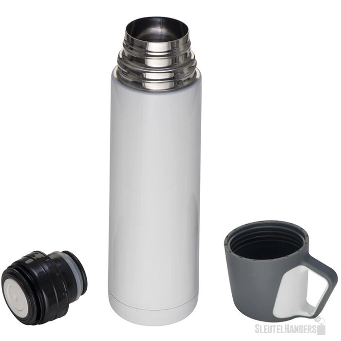 Thermosfles van RVS 500ml Querfurt wit