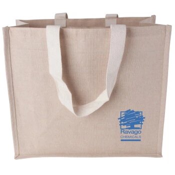 Canvas shopper met geweven hengsels 240 gr/m2 ecru