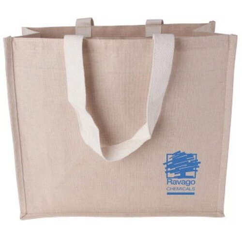 Canvas shopper met geweven hengsels 240 gr/m2 ecru