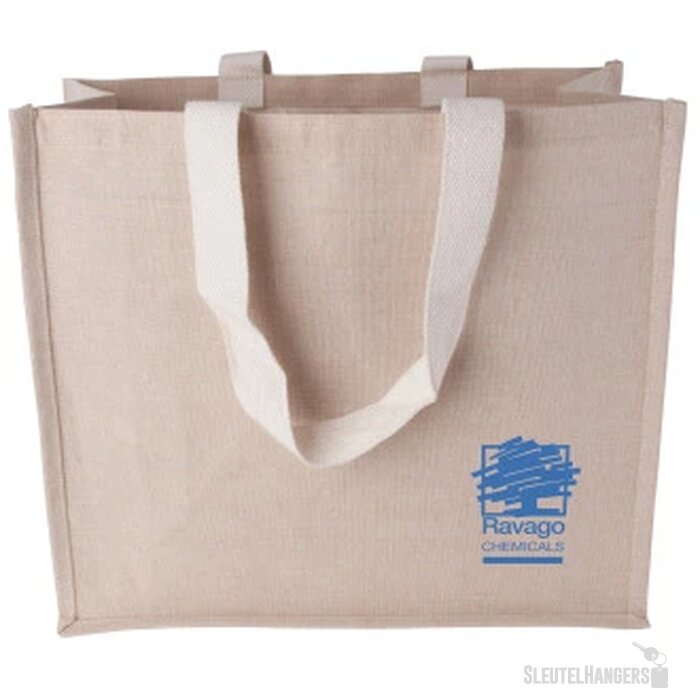 Canvas shopper met geweven hengsels 240 gr/m2 ecru