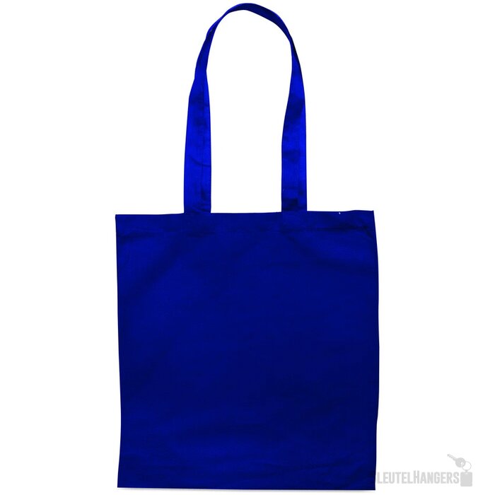Katoenen boodschappentas Cottonel colour + blauw