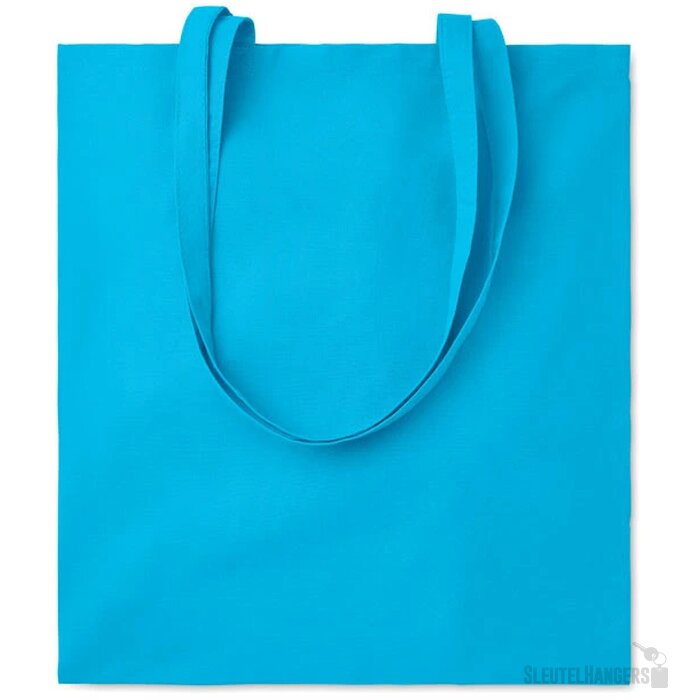 Katoenen boodschappentas Cottonel colour + turquoise