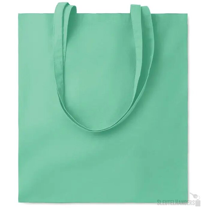 Katoenen boodschappentas Cottonel colour + mintgroen