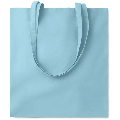 Katoenen boodschappentas Cottonel colour + babyblauw