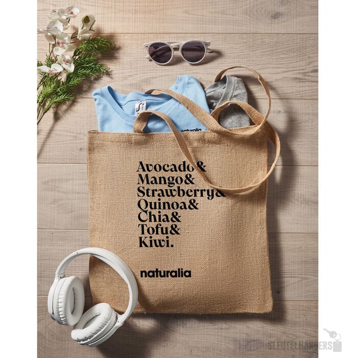 Jute boodschappentas Zolang beige